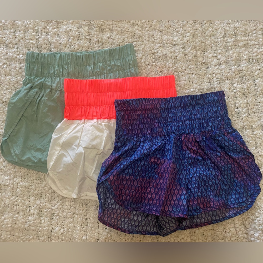 FP Movement by Free People Athletic Shorts - Green, Red, Blue Set